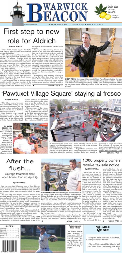 April 20, 2023 e-EDITION | Warwick Beacon