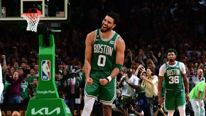 Tatum scores Game 7 record 51 points, Celtics cruise past 76ers