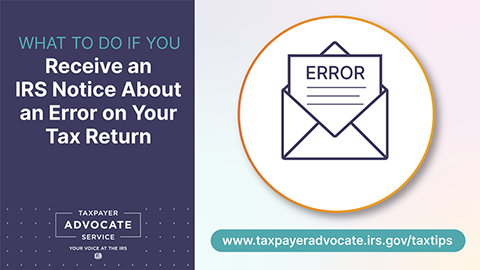 TAS Tax Tip- Notice from IRS Something wrong with 2022 tax return