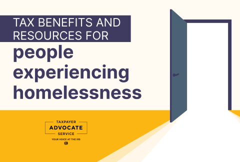 Important Tax Information for People Experiencing Homelessness