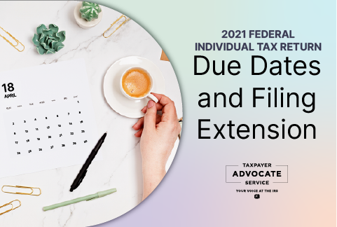 2021 Federal Individual tax return due dates & extensions –